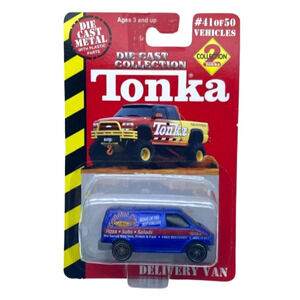 MAISTO TONKA@ Gaddini Deli Delivery Van Blue Vehicle Diecast 1/64 Scale #41/50
